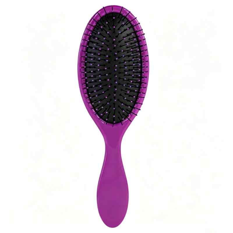 CLEAN WORLD Ergonomic Detangler Hair Brush with Soft Flexible Bristles | Effortless Detangling for Curly, Straight, Thick & Fine Hair