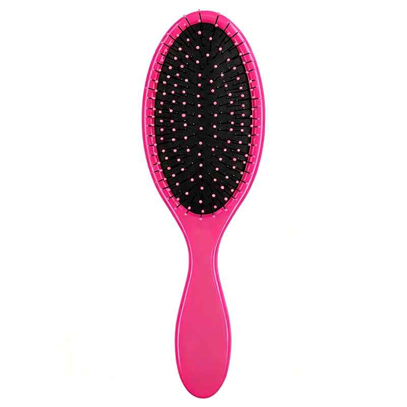 CLEAN WORLD Ergonomic Detangler Hair Brush with Soft Flexible Bristles | Effortless Detangling for Curly, Straight, Thick & Fine Hair