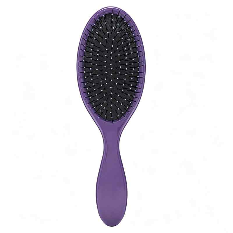 CLEAN WORLD Ergonomic Detangler Hair Brush with Soft Flexible Bristles | Effortless Detangling for Curly, Straight, Thick & Fine Hair