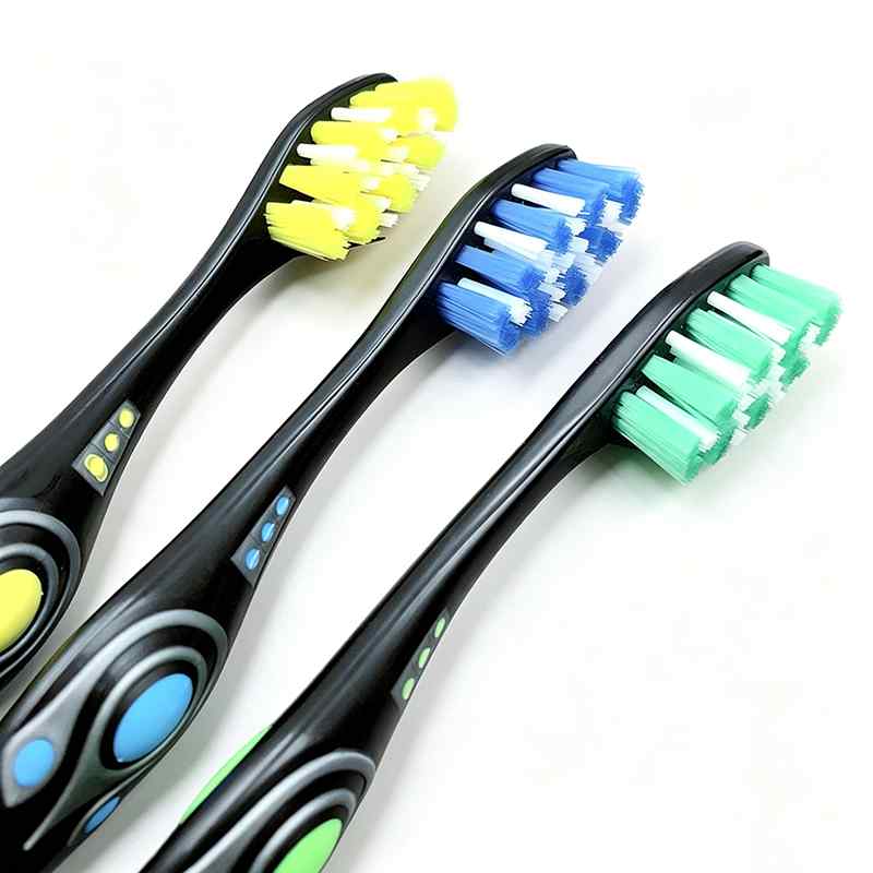 CLEAN WORLD Deep Clean Hard Bristle Toothbrush, Effective on Smoke Stains & Discoloration