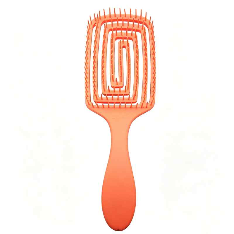 CLEAN WORLD Curved Vent Hair Brush, Anti-Tangle Massage Brush for Scalp Care