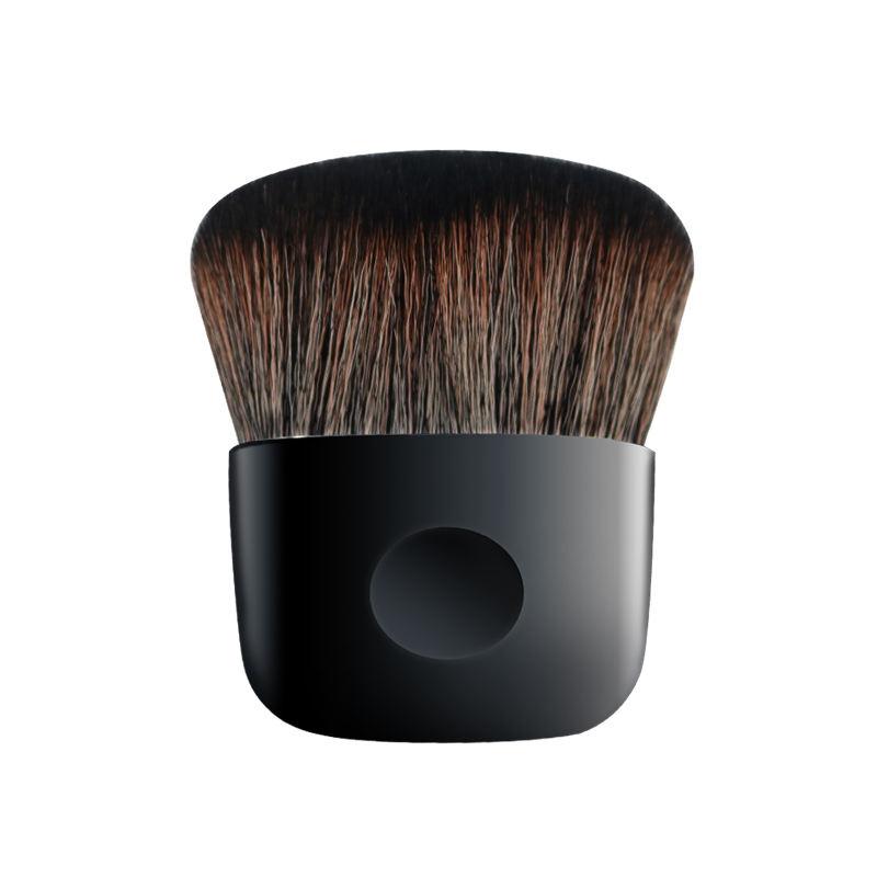 CLEAN WORLD Professional Kabuki Foundation Brush, Fluffy Synthetic Bristles, Mini Face Makeup Brush for Liquid, Powder, Cream, Blush, Highlighter, Buffing & Blending, Travel-Friendly