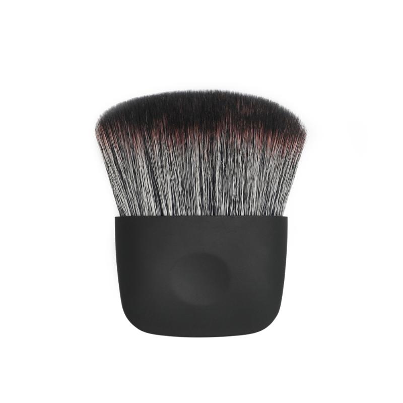 CLEAN WORLD Professional Kabuki Foundation Brush, Fluffy Synthetic Bristles, Mini Face Makeup Brush for Liquid, Powder, Cream, Blush, Highlighter, Buffing & Blending, Travel-Friendly