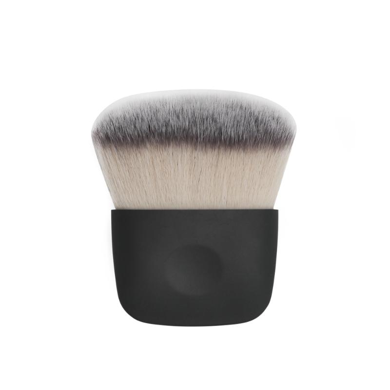 CLEAN WORLD Professional Kabuki Foundation Brush, Fluffy Synthetic Bristles, Mini Face Makeup Brush for Liquid, Powder, Cream, Blush, Highlighter, Buffing & Blending, Travel-Friendly