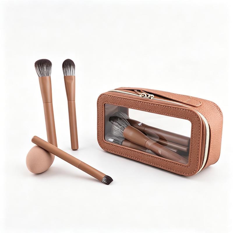 CLEAN WORLD Professional Makeup Brush Set, Premium Synthetic Bristles, Complete Face & Eye Brushes with Storage Options, Ideal for Foundation, Powder, Blush, Eyeshadow, Concealer, Highlighter