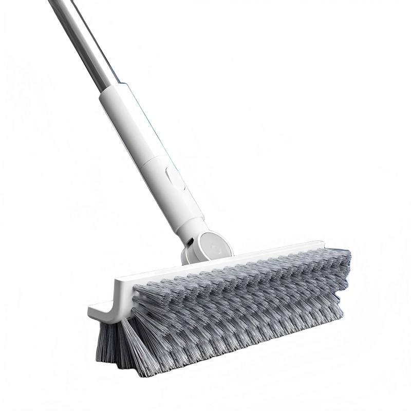 CLEAN WORLD Bathroom bathtub brush, U-Type Bathroom Tile Floor Cleaning Brush – Multi-Purpose Sweeping Brush for Window, Floor, and Tile Cleaning