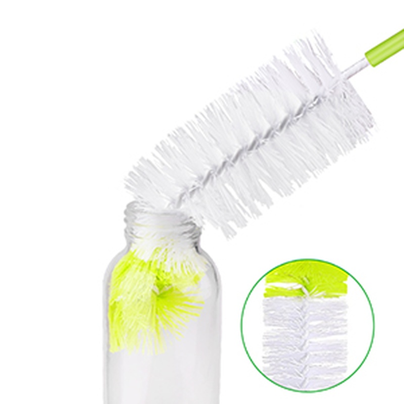 CLEAN WORLD Kitchen  Bottle Cleaning Brush Set - Long Handle Bottle Cleaner for Washing Narrow Neck Beer Bottles, Sports Water Bottles with Straw Brush, Kettle Spout/Lid Cleaner Brushes