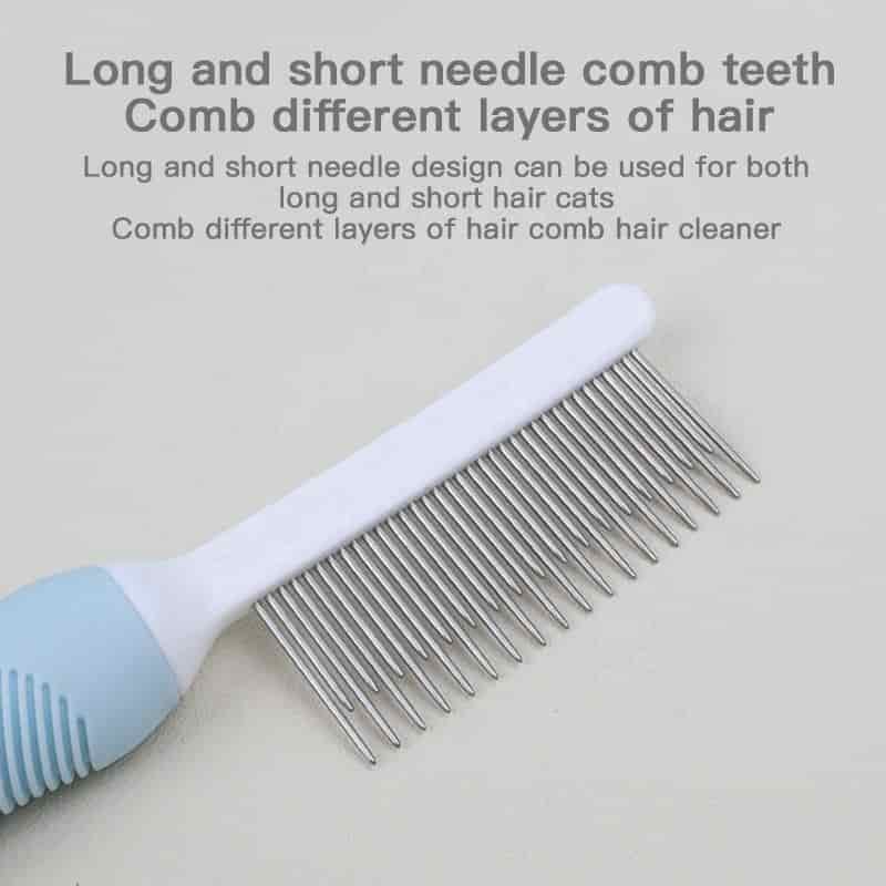 CLEAN WORLD Waterproof Manual Pet Flea Needle Comb, Hot‑Sale Grooming Brush for Dogs and Cats