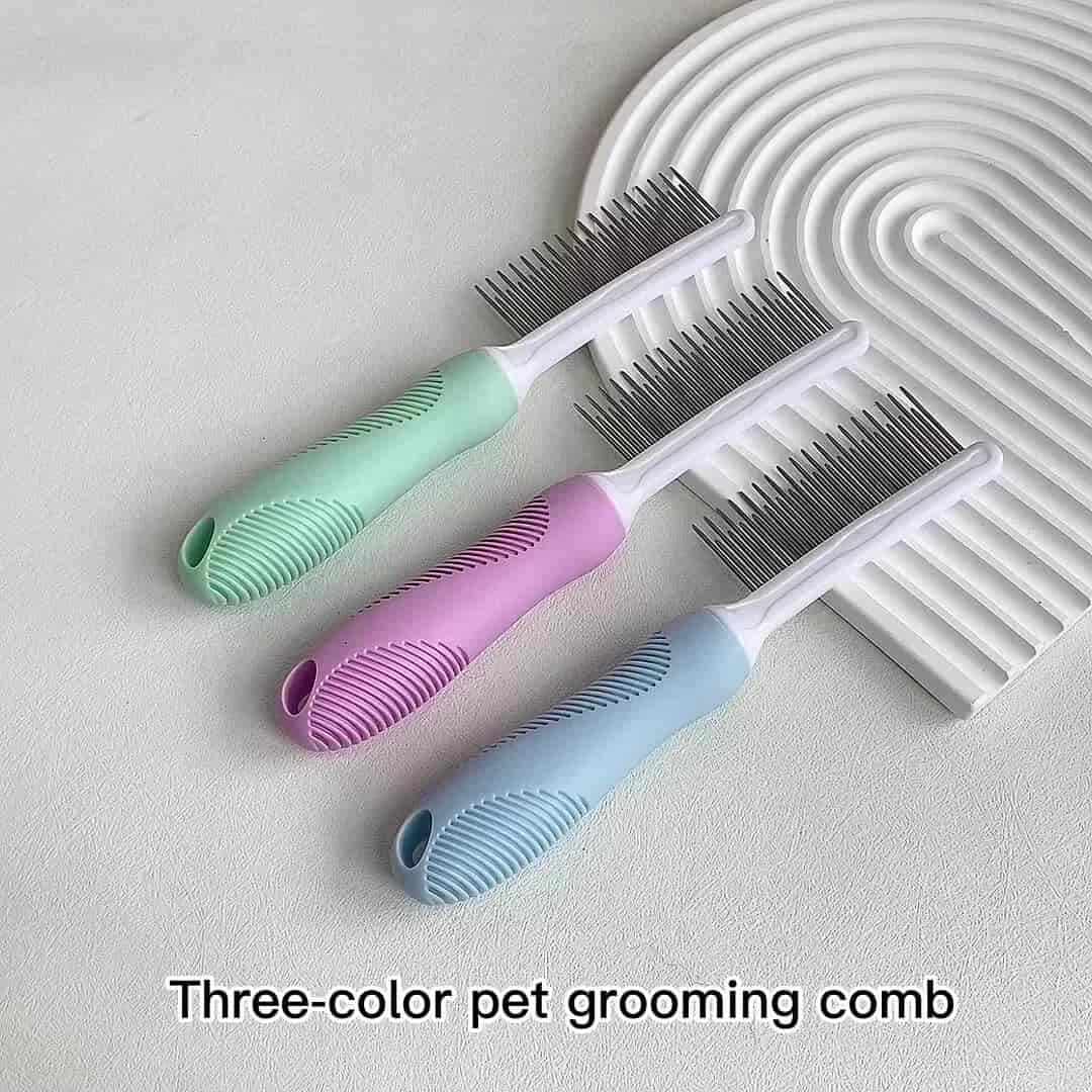 CLEAN WORLD Waterproof Manual Pet Flea Needle Comb, Hot‑Sale Grooming Brush for Dogs and Cats