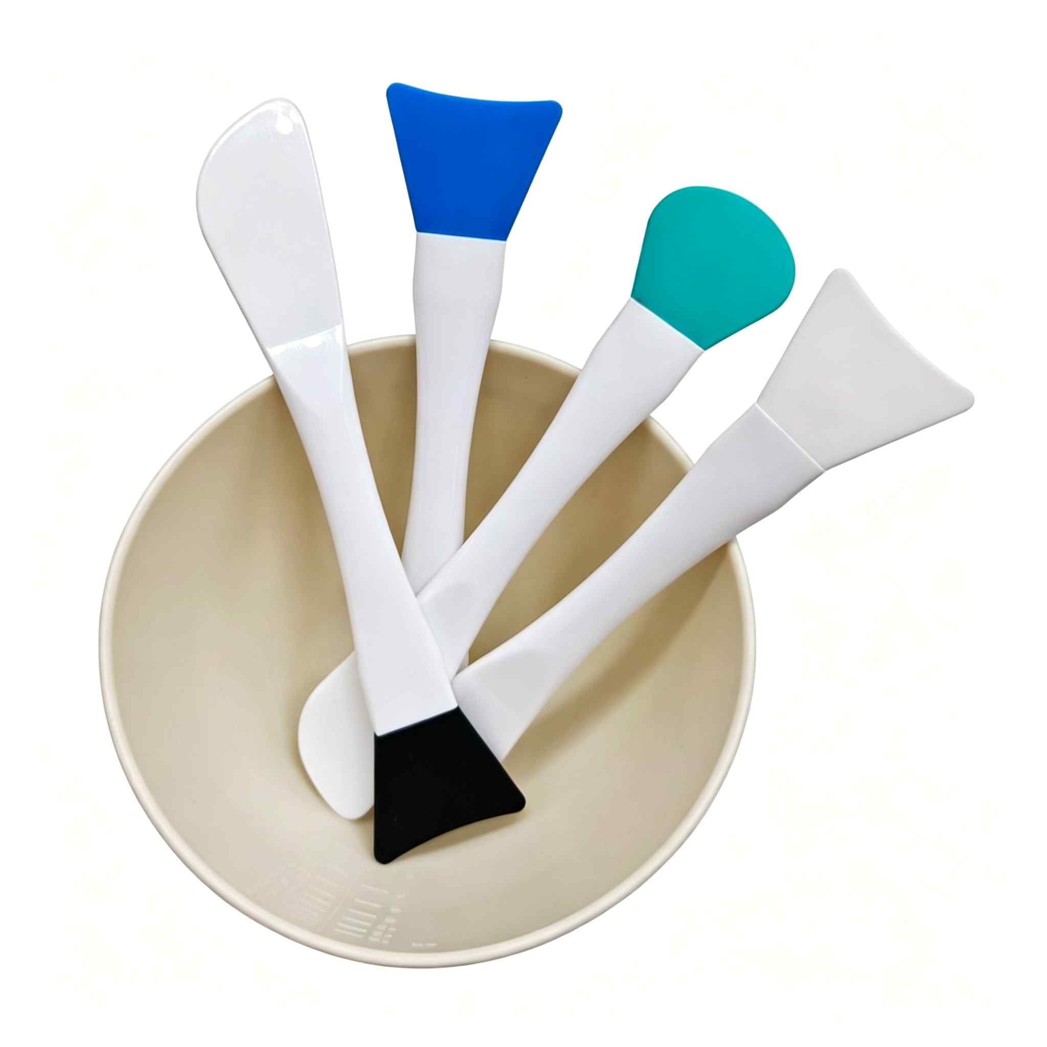 CLEAN WORLD Dual-ended Silicone Face Mask Brush & Spatula - Reusable, Multi-functional Beauty Tool for Mask Mixing & Application