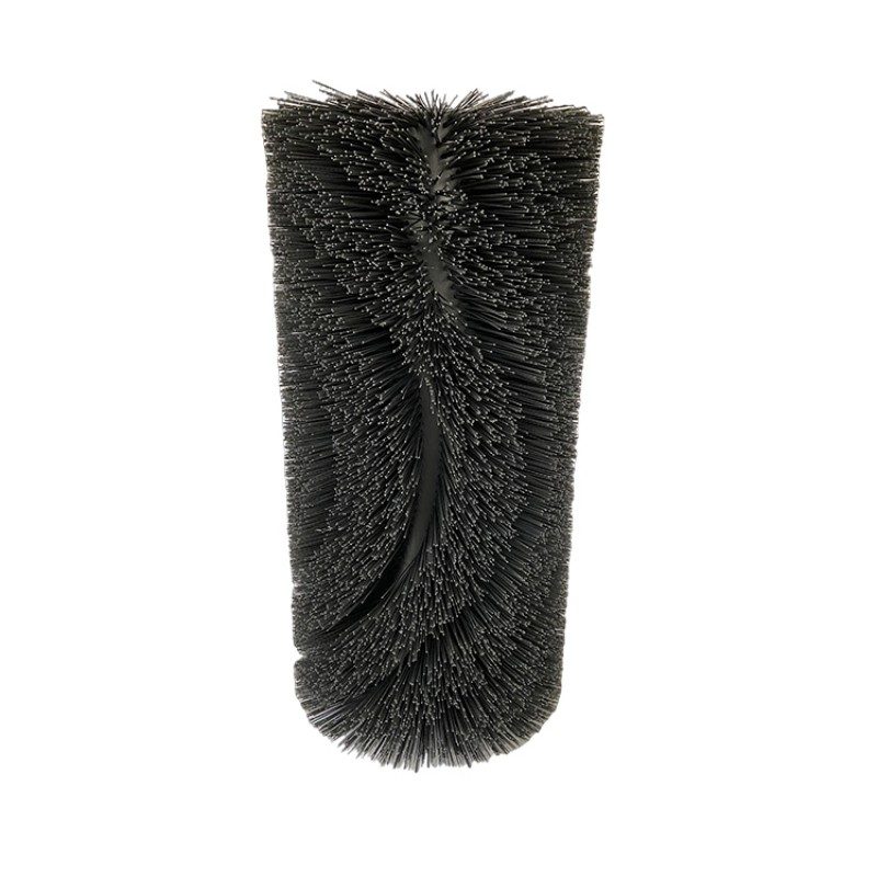 CLEAN WORLD Sanitation roller brush, Central Main Broom Sweeper Brush – Hard Grey 2x3mm PPN Bristle, Long Tube Plastic Cleaning Brush