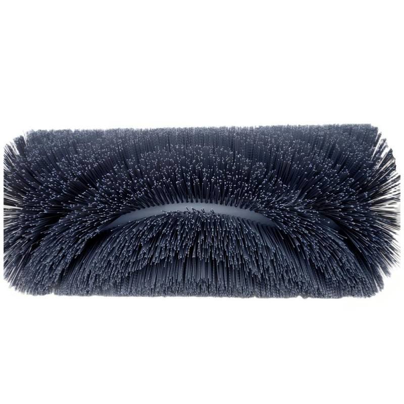 CLEAN WORLD Sanitation roller brush, Central Main Broom Sweeper Brush – Hard Grey 2x3mm PPN Bristle, Long Tube Plastic Cleaning Brush