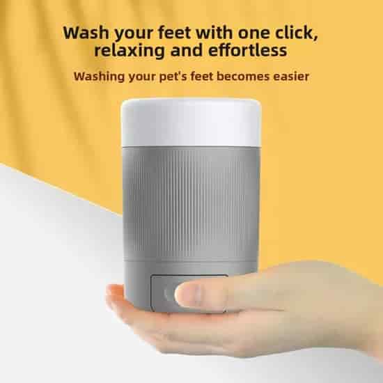 CLEAN WORLD Intelligent Automatic Dog Paw Cleaning Cup, Durable ABS Material Portable Pet Foot Washer