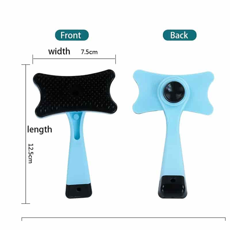 CLEAN WORLD New Design ABS Self‑Cleaning Pet Deshedding Brush, Dog Cat Grooming Bath Tool for Small Animals