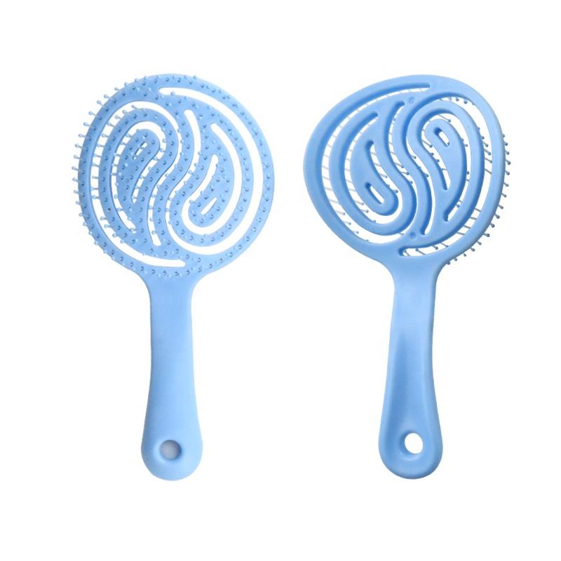 CLEAN WORLD Vent Detangler Hair Brush, Flexible Scalp Massage Comb with Hollow Design, Anti-Tangle Wet Dry Brush for All Hair Types
