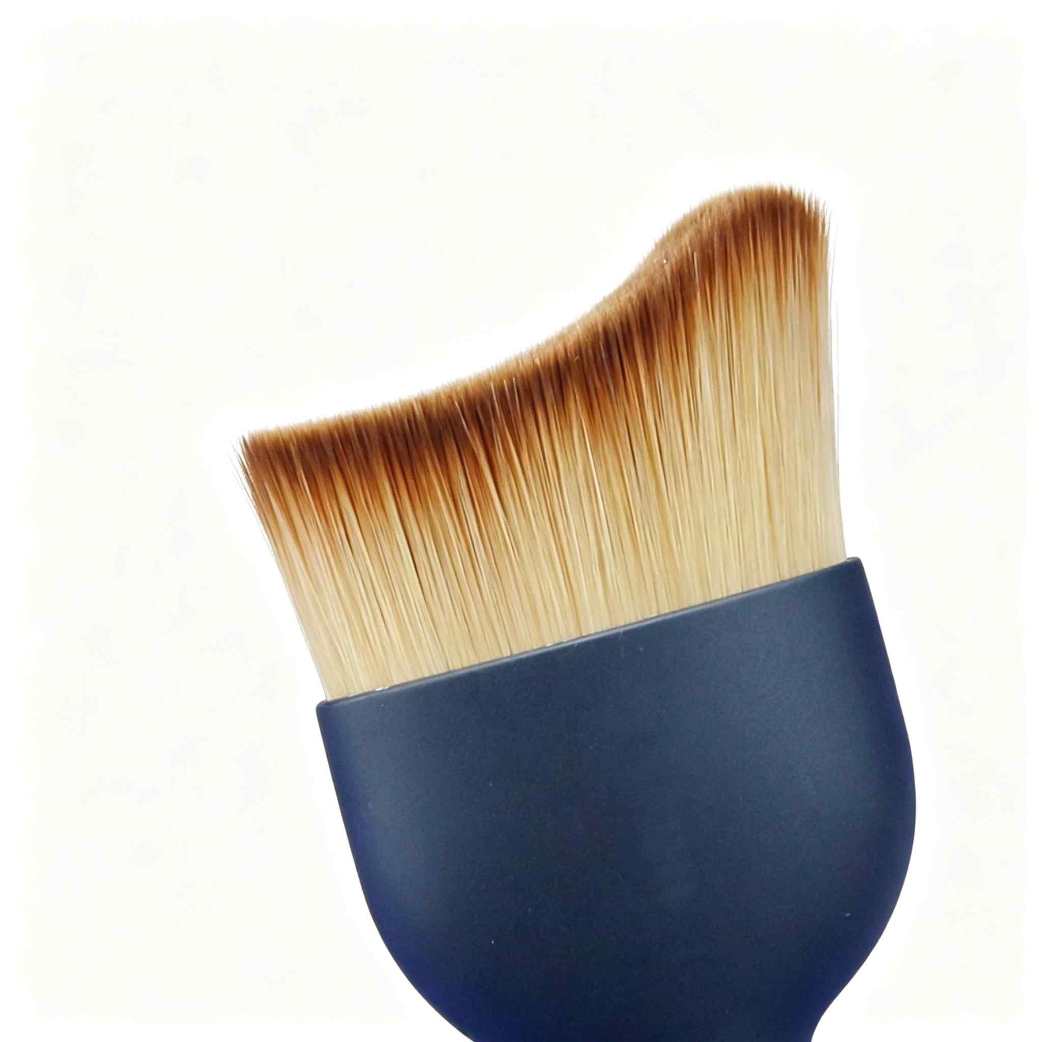 CLEAN WORLD Curved Edge Foundation Brush, Soft Bristle Makeup Brush for Flawless Blending & Contouring