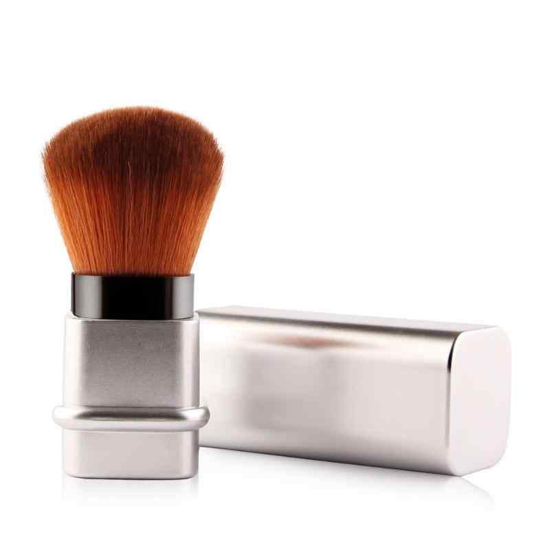 CLEAN WORLD Retractable Nail Cleaning Brush, Soft Bristle Dust Brush for Manicure, Portable Beauty Tool with Protective Cap