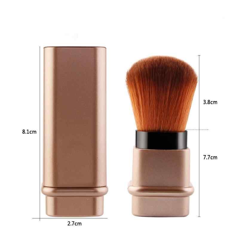 CLEAN WORLD Retractable Nail Cleaning Brush, Soft Bristle Dust Brush for Manicure, Portable Beauty Tool with Protective Cap