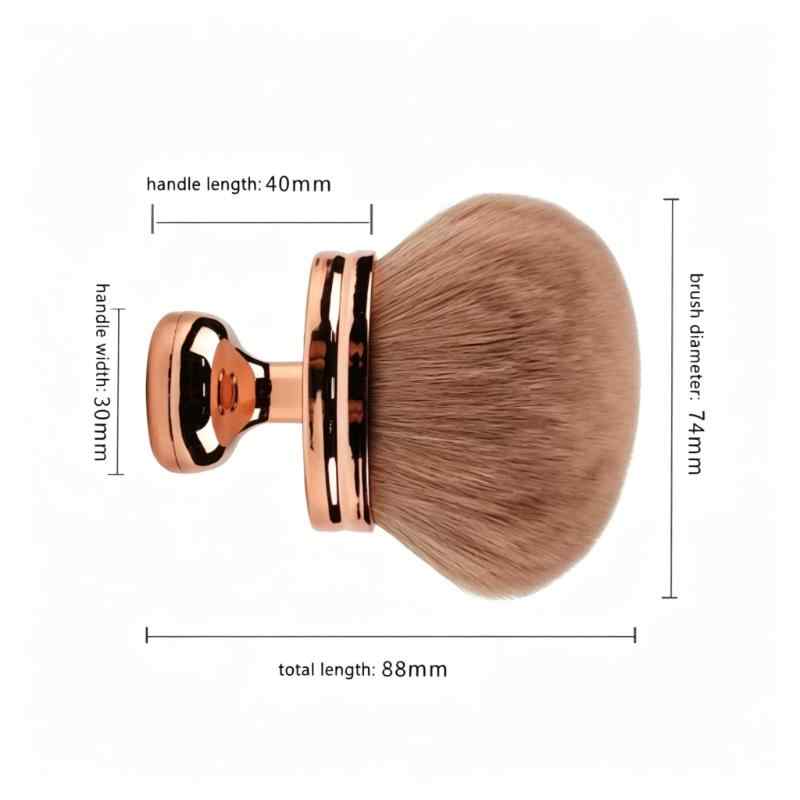 CLEAN WORLD Large Powder Brush, Ultra-Soft Kabuki Makeup Brush for Loose Powder, Blush & Bronzer, Dense Bristles with Ergonomic Handle