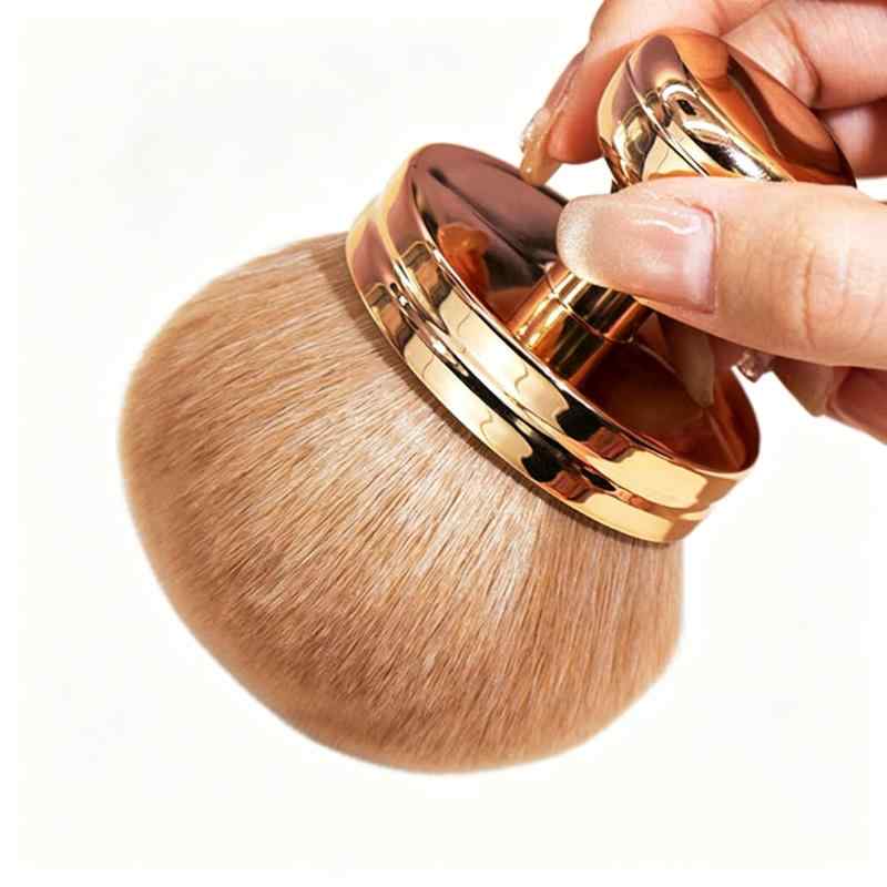 CLEAN WORLD Large Powder Brush, Ultra-Soft Kabuki Makeup Brush for Loose Powder, Blush & Bronzer, Dense Bristles with Ergonomic Handle