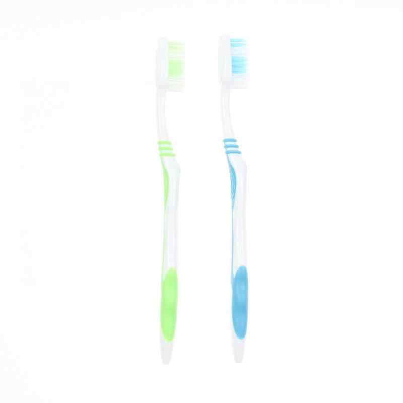 CLEAN WORLD Soft Bristle Adult Toothbrush with 0.15mm Ultra-Fine Fibers, Gentle on Gums, Deep Cleaning & Gum Care, Multi-Color Options