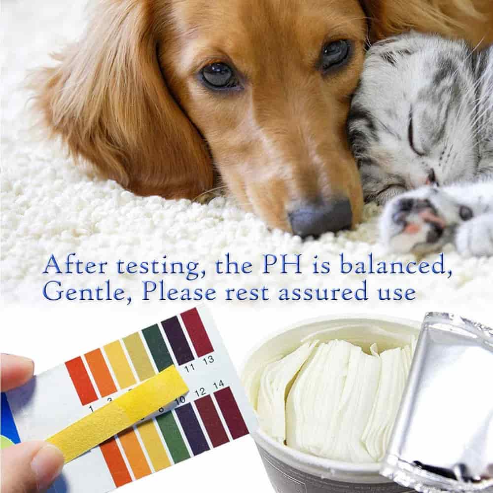 CLEAN WORLD OEM Gentle Pet Eye & Ear Cleaning Wipes, Unscented Tear Stain Remover Wet Wipes for Dogs Cats Birds Small Animals