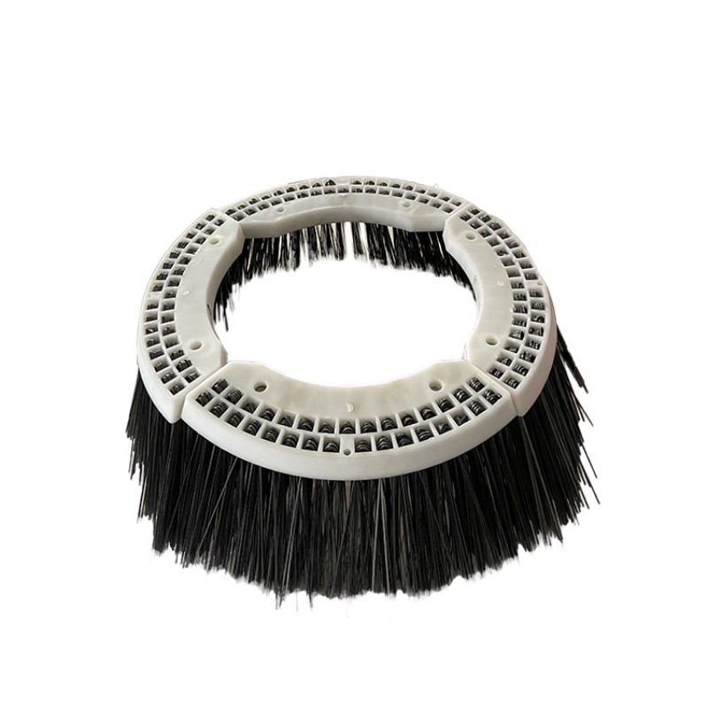 CLEAN WORLD Sanitation segment brush, High Impact Resistant Plastic Blocks Segments – Flat Steel Wire Heavy Curb Sweeping Brush, Gutter Brooms