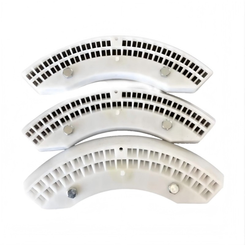 CLEAN WORLD Sanitation segment brush, High Impact Resistant Plastic Blocks Segments – Flat Steel Wire Heavy Curb Sweeping Brush, Gutter Brooms