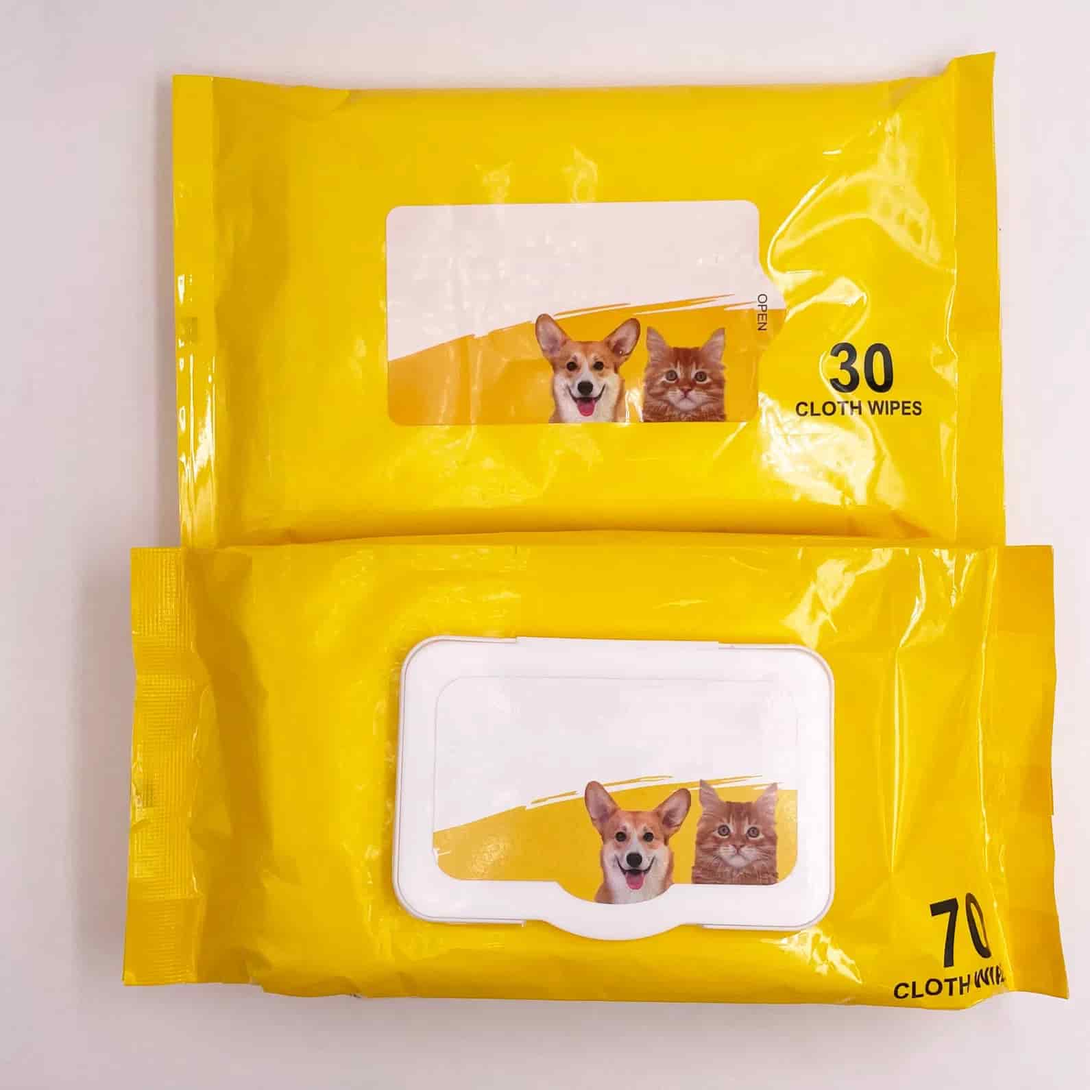 CLEAN WORLD Antibacterial Pet Wet Wipes, Customizable Cleansing Deodorizing Non‑Woven Pet Cleaning Wipes with Free Samples
