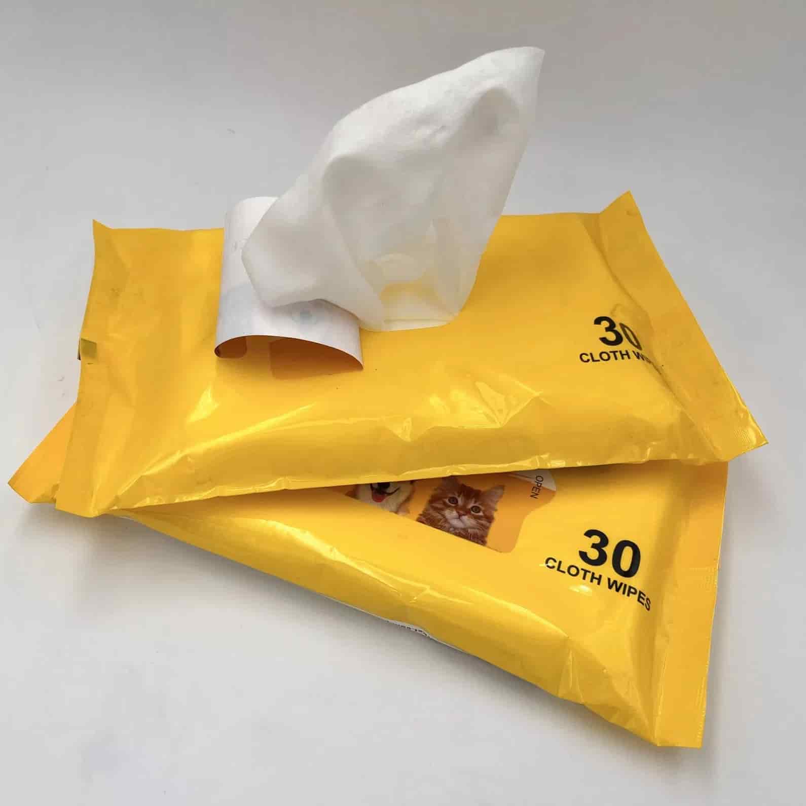 CLEAN WORLD Antibacterial Pet Wet Wipes, Customizable Cleansing Deodorizing Non‑Woven Pet Cleaning Wipes with Free Samples