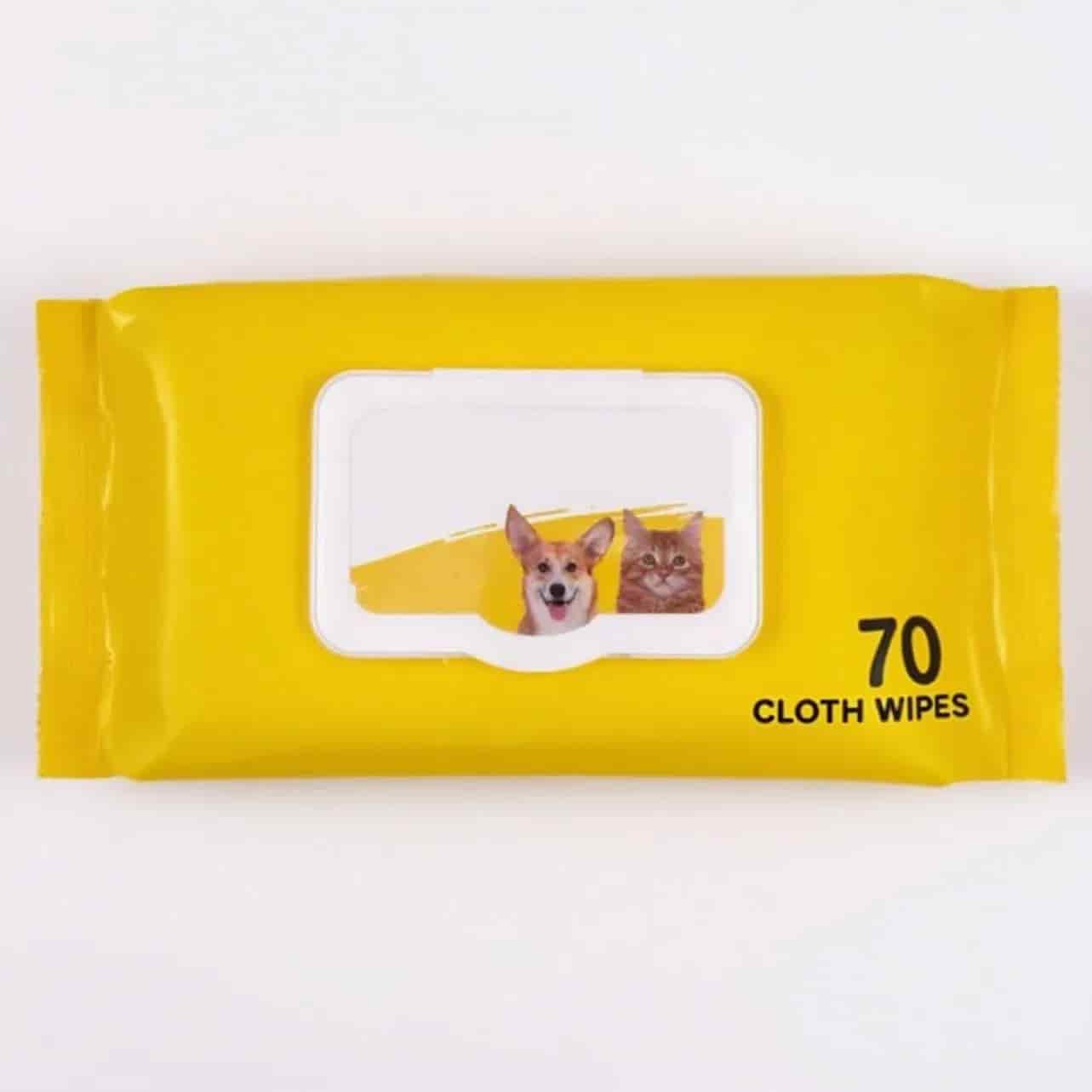 CLEAN WORLD Antibacterial Pet Wet Wipes, Customizable Cleansing Deodorizing Non‑Woven Pet Cleaning Wipes with Free Samples