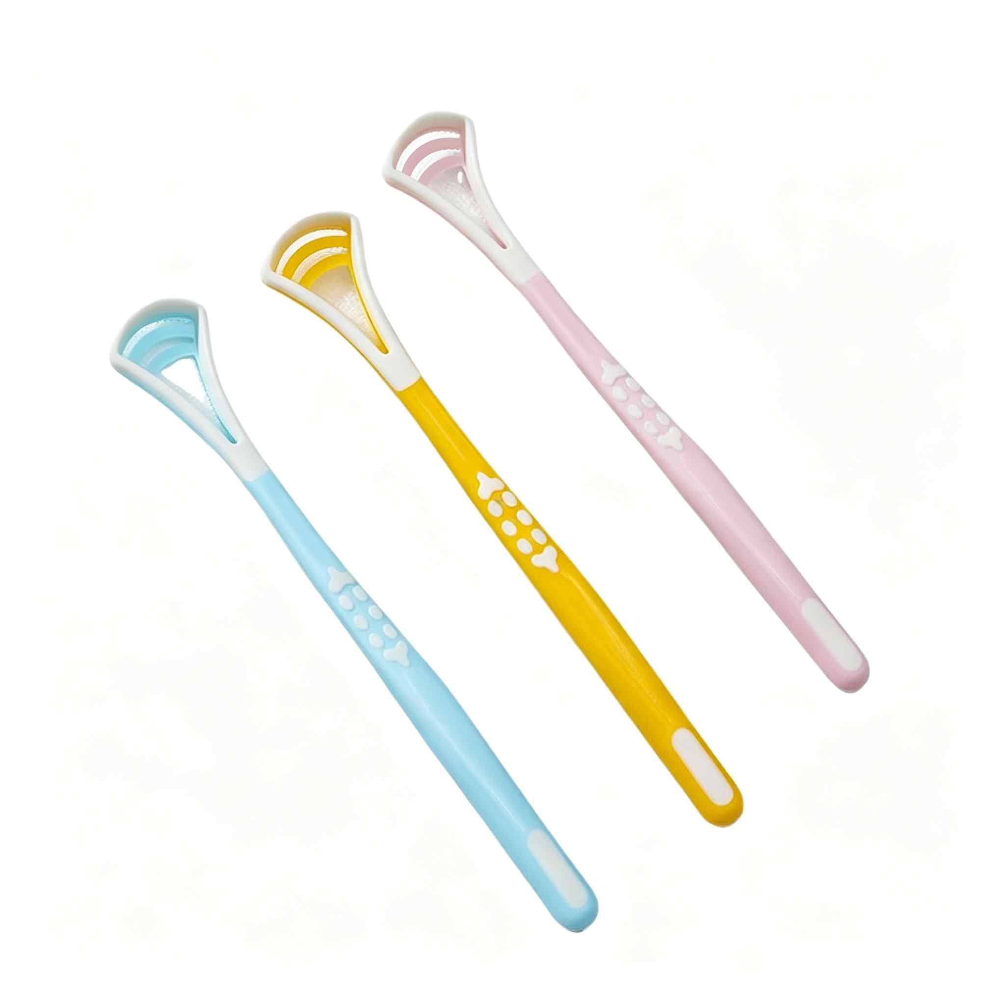 CLEAN WORLD Colorful Silicone Tongue Scraper, Food-Grade Tongue Cleaner, Reusable Tongue Brush for Fresh Breath & Improved Taste Sensation, Portable Oral Care Tool