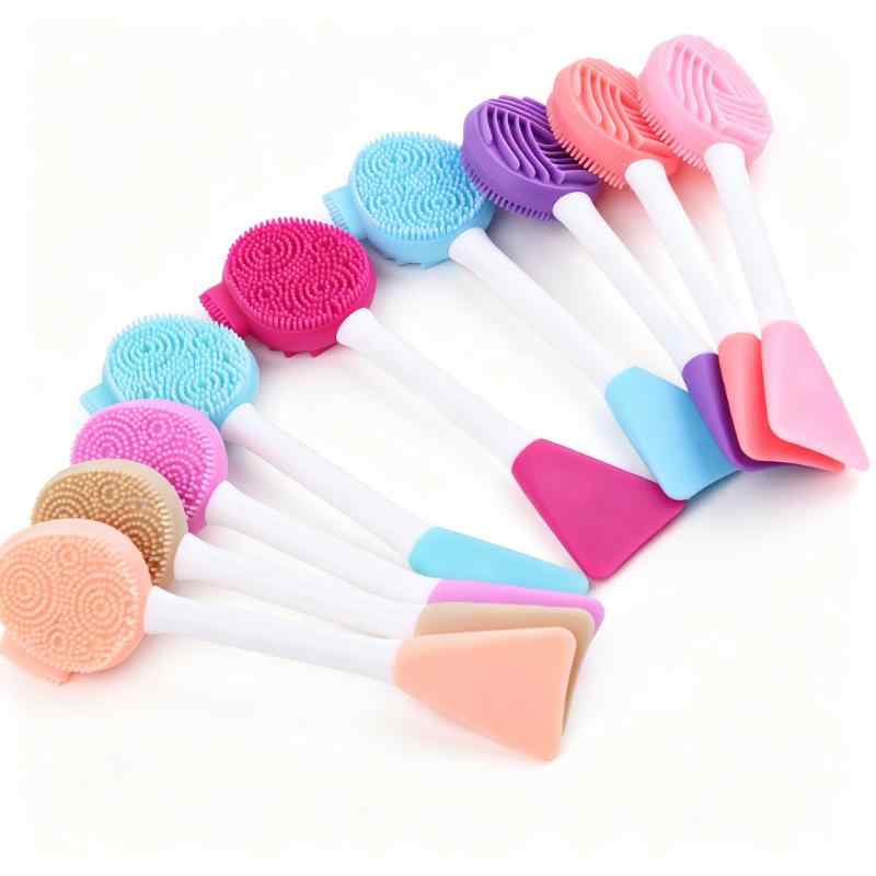 CLEAN WORLD 2-in-1 Silicone Facial Cleansing Brush & Mask Applicator | The Ultimate Skincare Tool for Cleansing & Application