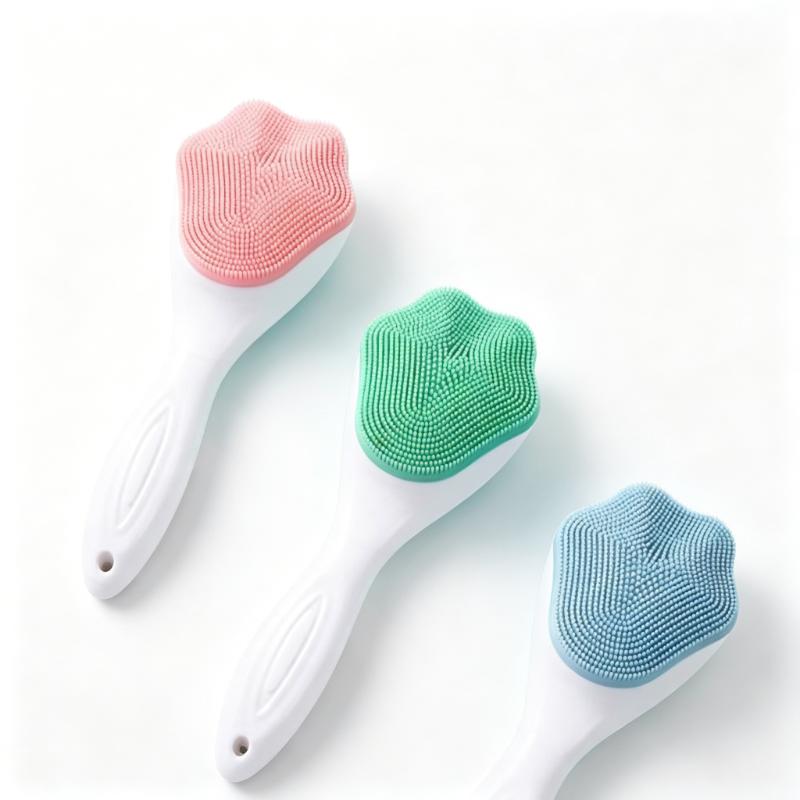 CLEAN WORLD Cat Paw Silicone Facial Cleansing Brush | Gentle Exfoliation & Massage for Glowing Skin