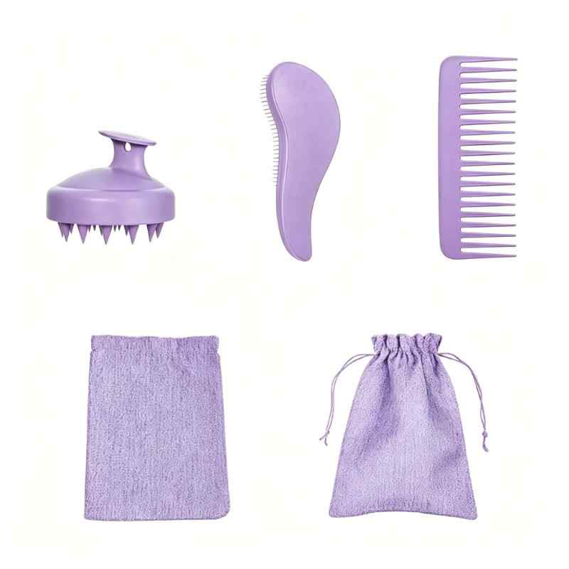 CLEAN WORLD Complete Hair Care Brush Set | Detangle, Massage, and Style Your Hair with Ease