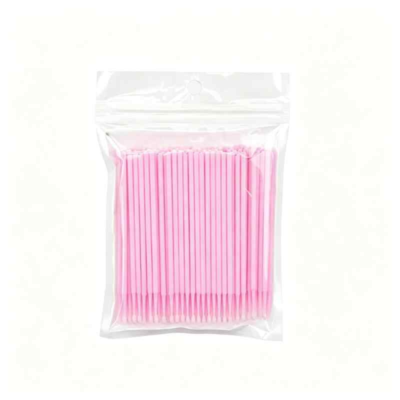 CLEAN WORLD Multi-Color Micro Cotton Swabs, Precision Cleaning Brushes for Eyelash Extensions, Makeup & Crafts