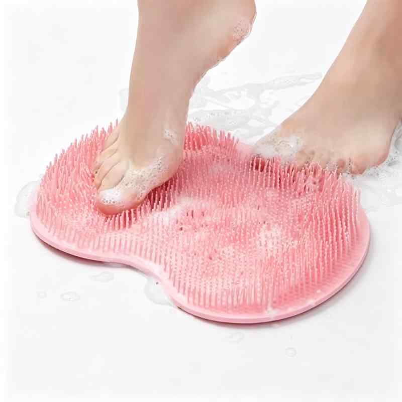 CLEAN WORLD Shower Foot Massager Mat | Exfoliate, Massage & Clean Feet Effortlessly