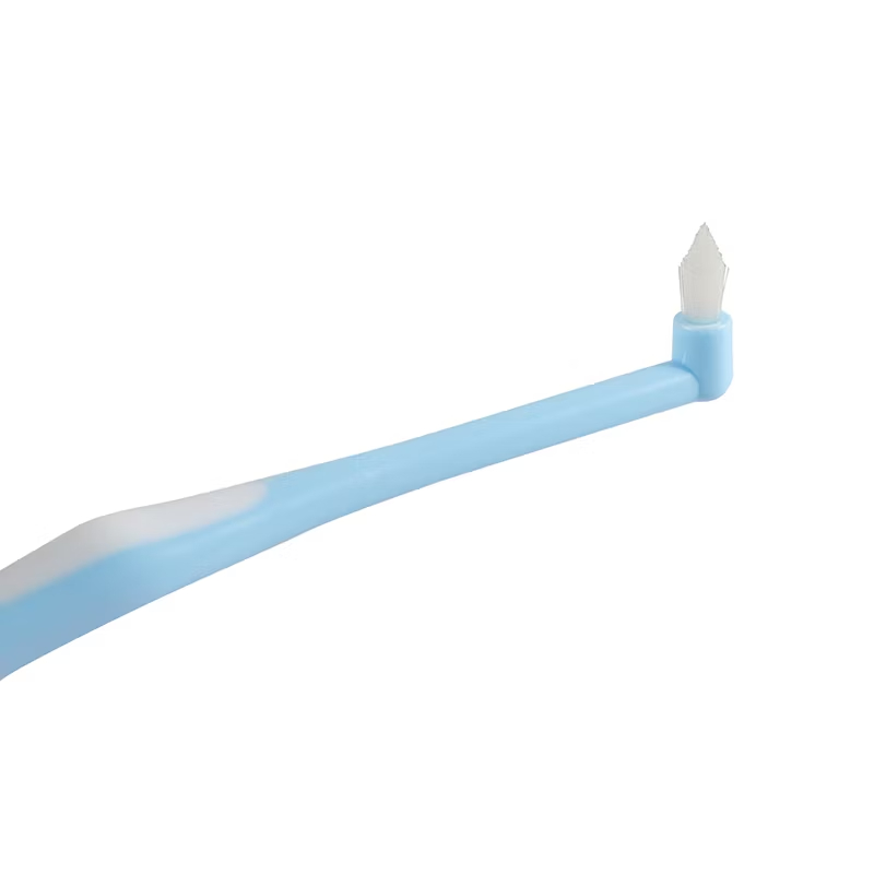 CLEAN WORLD Tapered Interspace Toothbrush - Single Tuft Soft Bristle Dental Brush for Orthodontic Braces, Periodontal Care, Gum Cleaning & Hard-to-Reach Areas