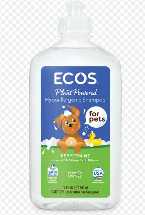 CLEAN WORLD Antibacterial Pet Shampoo, Natural Dog Cat Bathing Cleanser with Odor Control