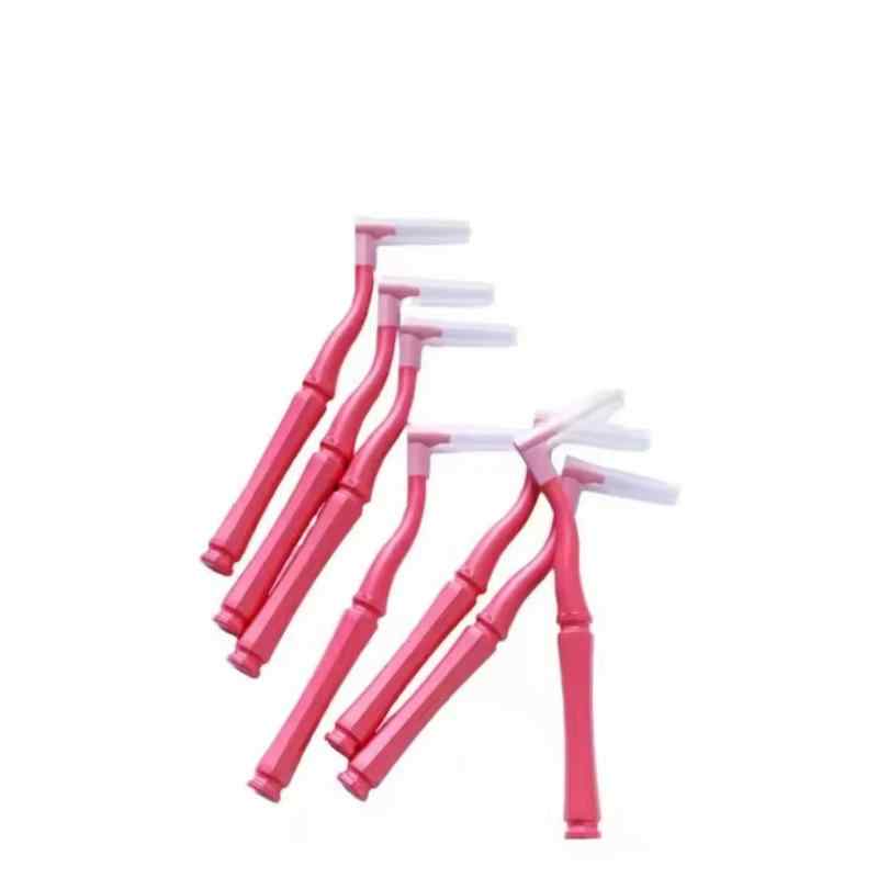 CLEAN WORLD Professional L-Shaped Interdental Brush - 180° Bendable, Deep Cleaning for Braces, Wisdom Teeth & Hard-to-Reach Areas