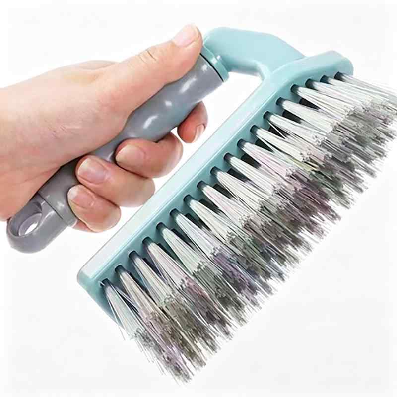 CLEAN WORLD Ergonomic Multi-Surface Scrub Brush - Soft Yet Stiff Bristles, Comfort Grip Handle for Deep Cleaning