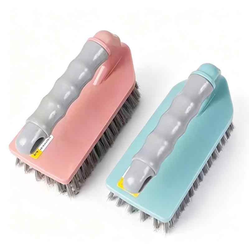 CLEAN WORLD Ergonomic Multi-Surface Scrub Brush - Soft Yet Stiff Bristles, Comfort Grip Handle for Deep Cleaning