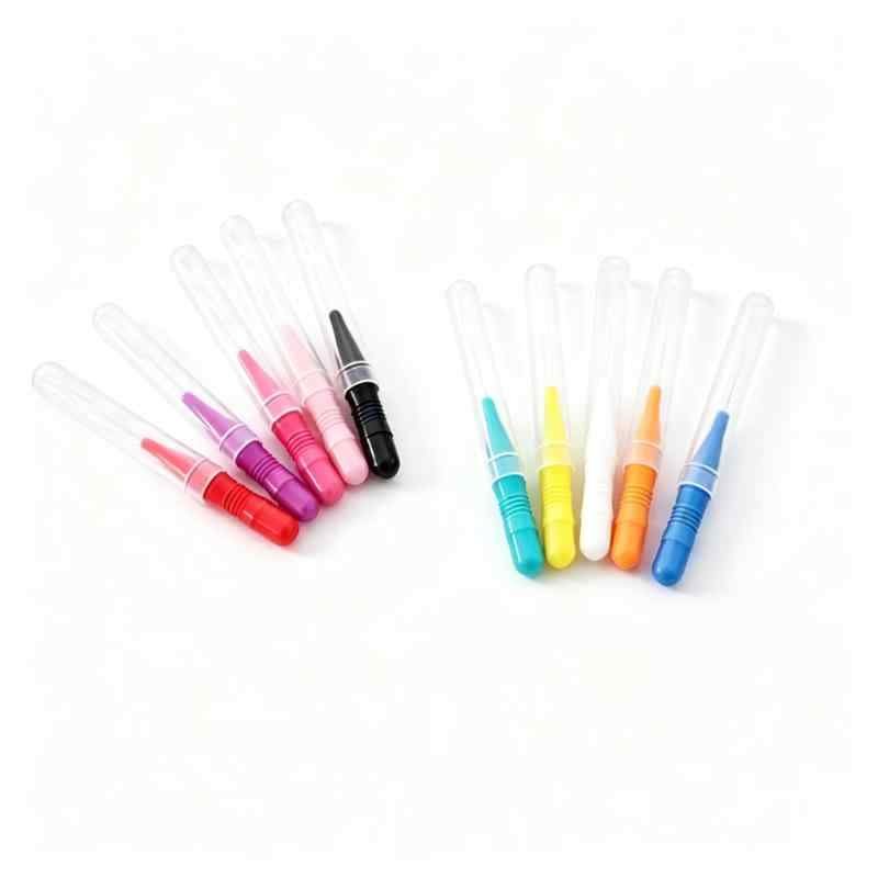 CLEAN WORLD Flexible Interdental Toothpicks with Anti-Slip Handle, Food-Grade Stainless Steel Core, Oral Care Tools for Braces & Gum Pockets