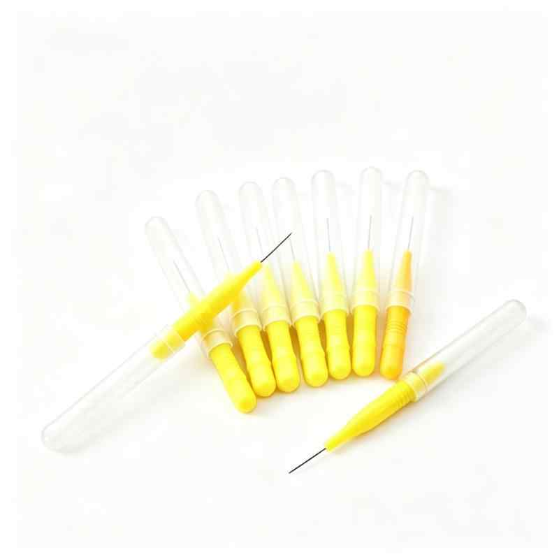 CLEAN WORLD Flexible Interdental Toothpicks with Anti-Slip Handle, Food-Grade Stainless Steel Core, Oral Care Tools for Braces & Gum Pockets