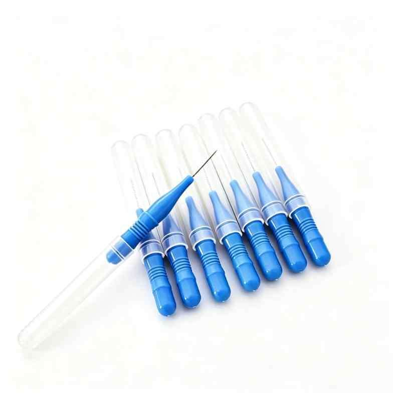 CLEAN WORLD Flexible Interdental Toothpicks with Anti-Slip Handle, Food-Grade Stainless Steel Core, Oral Care Tools for Braces & Gum Pockets
