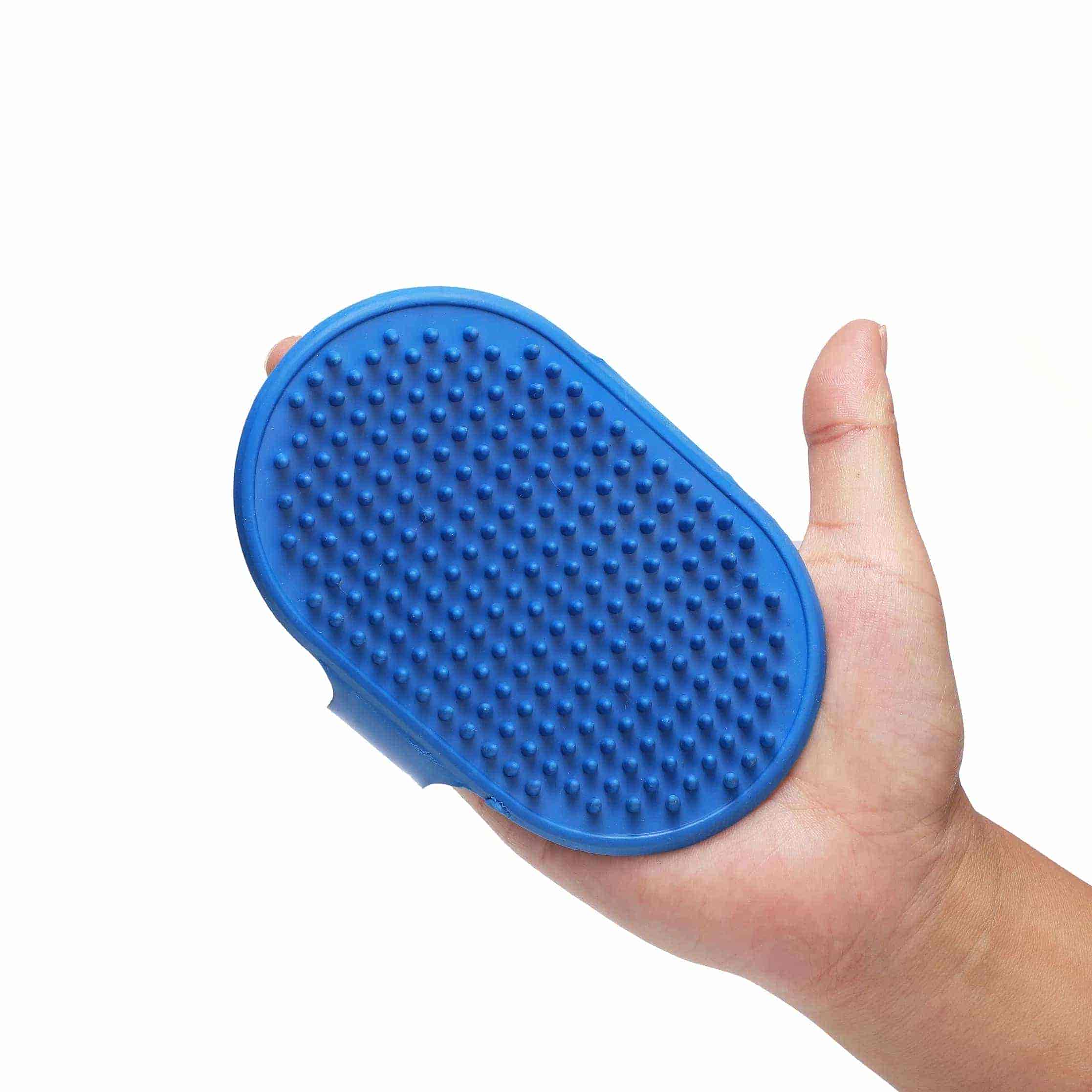 CLEAN WORLD Soft TPR Pet Bath Massage Gloves, Safety Silicone Grooming Brush for Dogs Cats Daily Care