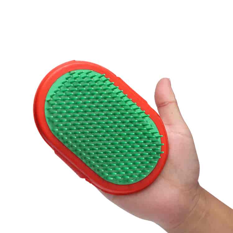 CLEAN WORLD Customizable Dog Cat Bathing Massage Gloves, Gentle TPR Grooming Tool Pet Cleaning Accessories