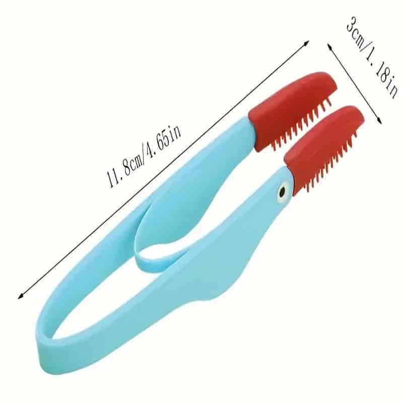 CLEAN WORLD Soft Silicone Pet Tear Stain Brush, Gentle Eye Dirt Cleaner Clip for Dogs Cats Small Animals