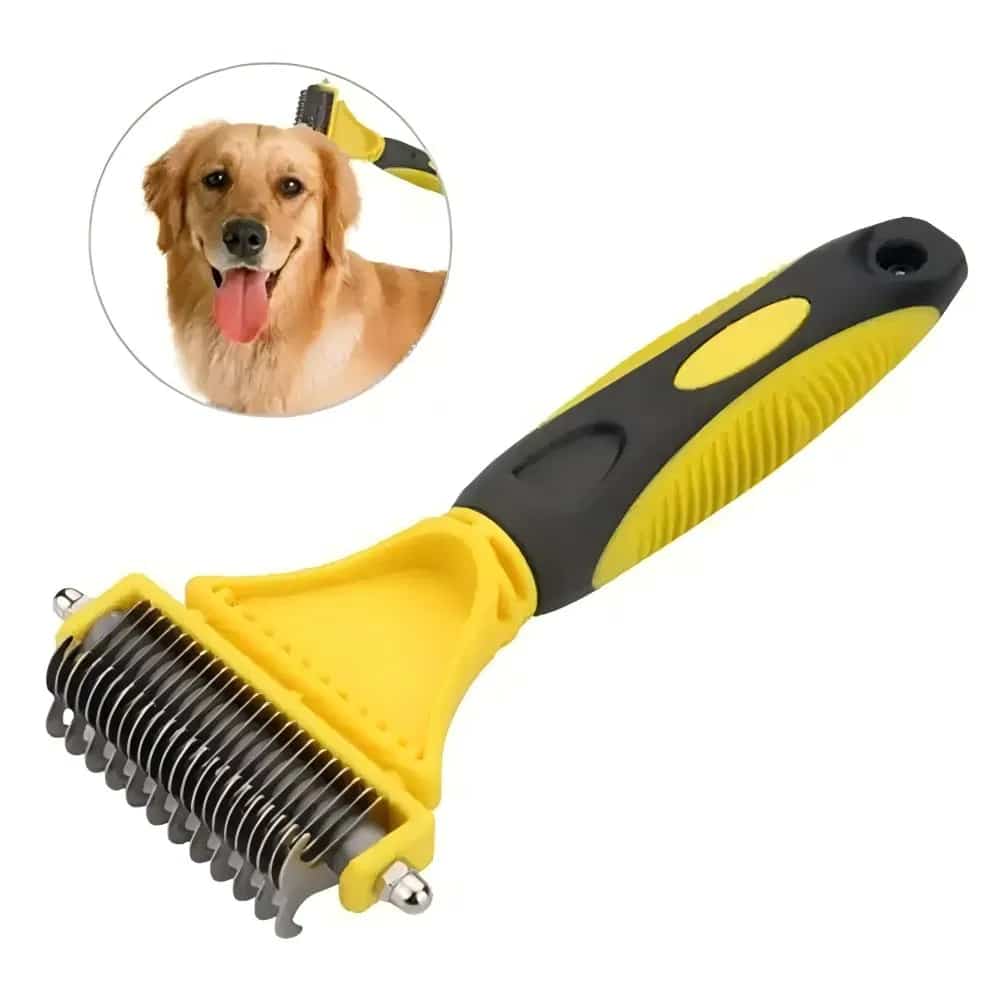CLEAN WORLD Wholesale Pet Hair Remover Comb, Plastic & Steel Dog Cat Cleaning Brush for Bulk Supply