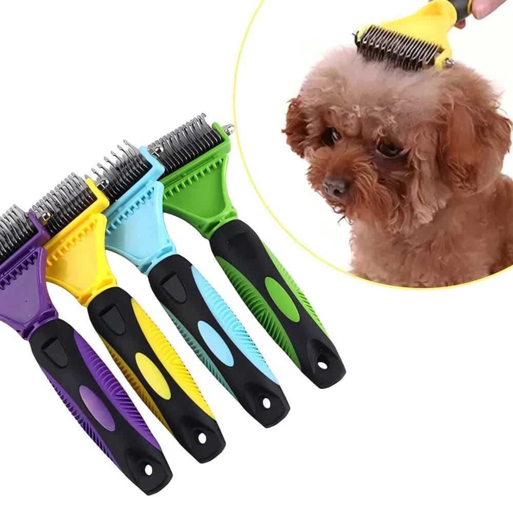 CLEAN WORLD Wholesale Pet Hair Remover Comb, Plastic & Steel Dog Cat Cleaning Brush for Bulk Supply